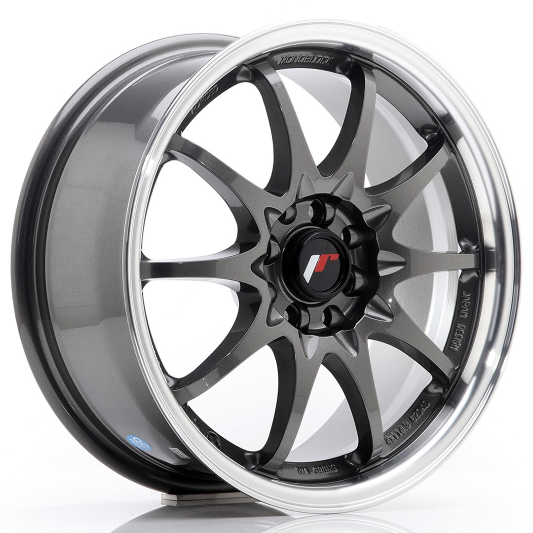 Felg JR Wheels JR5 16x7" Gun metal – sett forfra