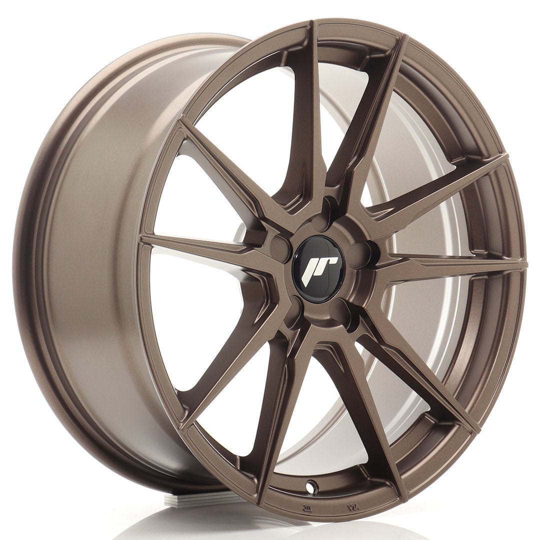 Felg JR Wheels JR21 18x8,5" Bronze – sett forfra