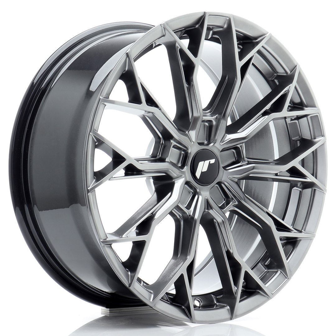 Felg JR Wheels JR49 18x8" Hyper Black – sett forfra