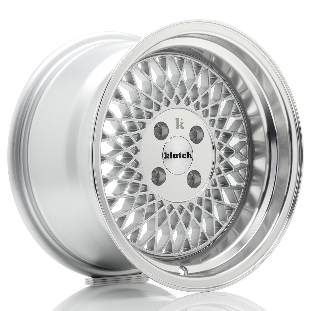 Felg Klutch Wheels SL1 15x8,5" Silver – sett forfra