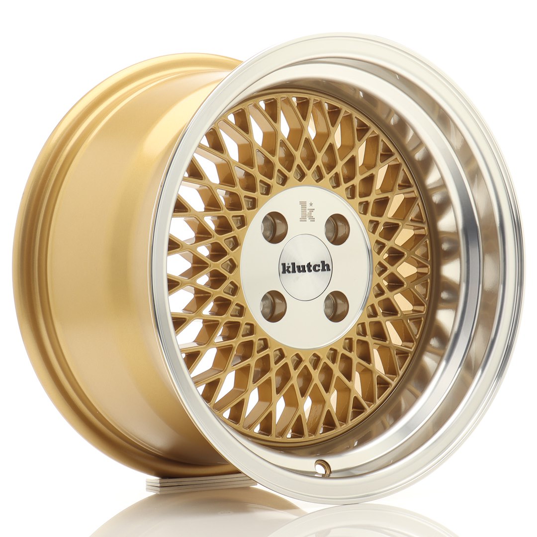 Felg Klutch Wheels SL1 15x8,5" Gold – sett forfra