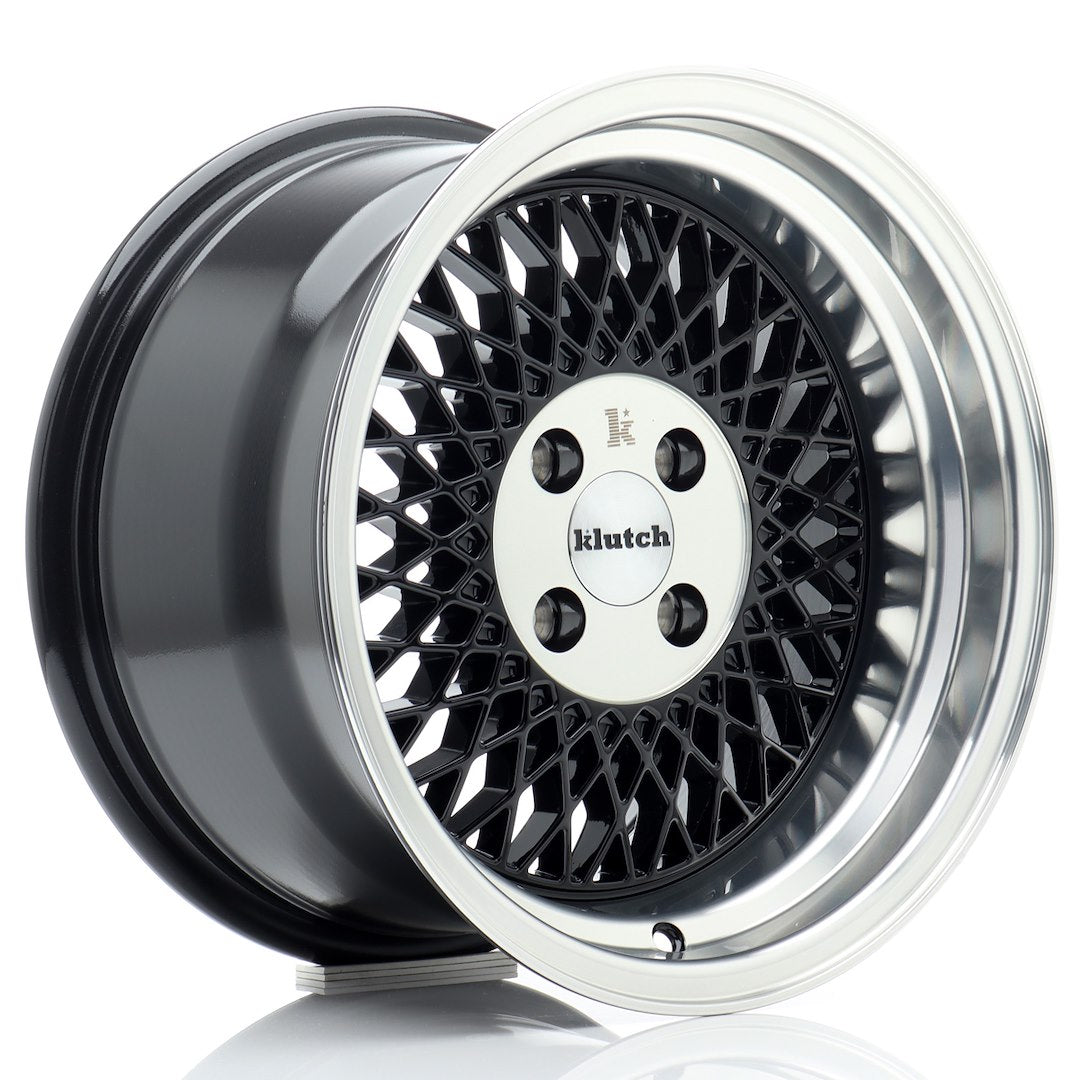 Felg Klutch Wheels SL1 15x8,5" Black – sett forfra