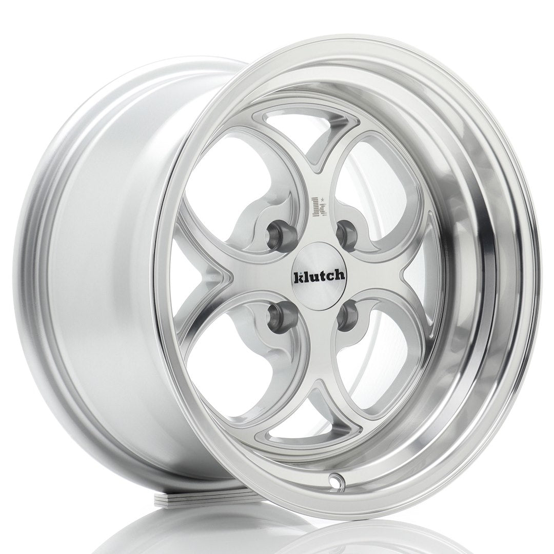 Felg Klutch Wheels SL2 15x8,5" Silver – sett forfra