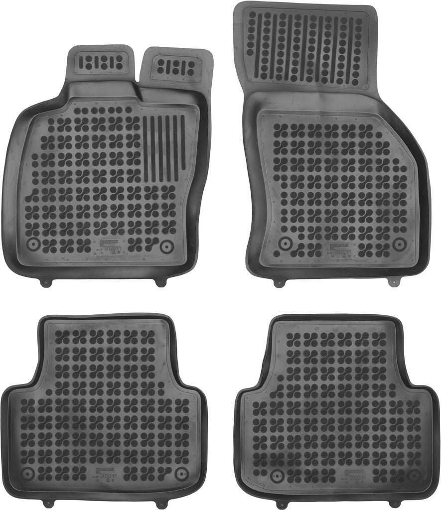 Rezaw-Plast gulvmatter med høykant til Seat Leon IV (MK4) ST Stasjonsvogn (2020-) – svart TPE-gummi