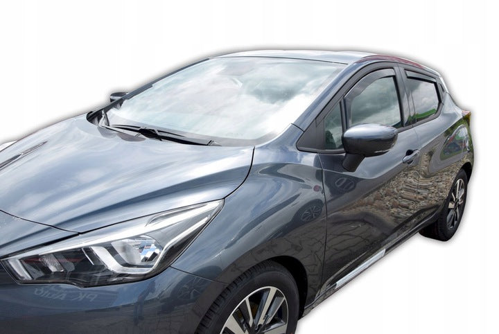 Heko vindavviser til Nissan MICRA K14 5-dørs 2017→ sett 4 stk. – PMMA Plexi