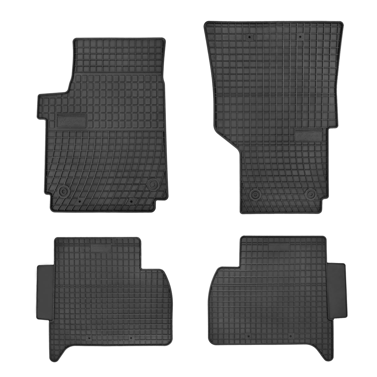 Frogum gummimatter til VW Amarok I (2009–2020) – svart/anthracite, sett med 4 stk, vanntette og slitesterke
