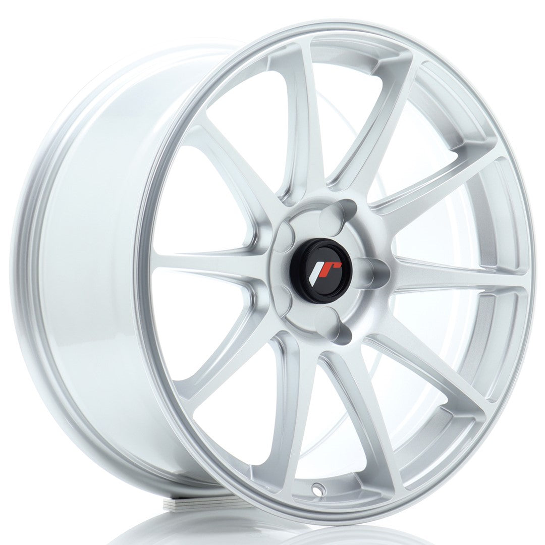 Felg JR Wheels JR11 18x8,5" Silver – sett forfra