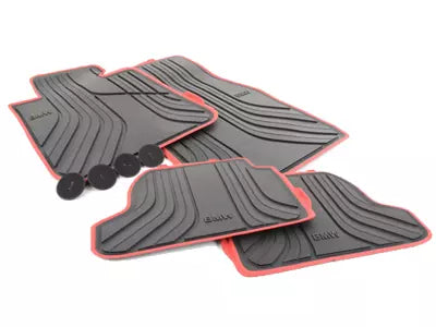 BMW OEM TPE gummi gulvmatter til BMW 1-serie F20 F21 Hatchback – Titanium Black – sett med 4