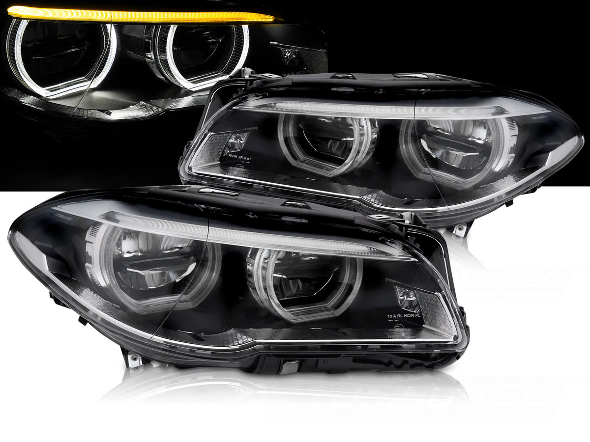 Frontlykter til BMW F10/F11 13-16 – sett med tent belysning