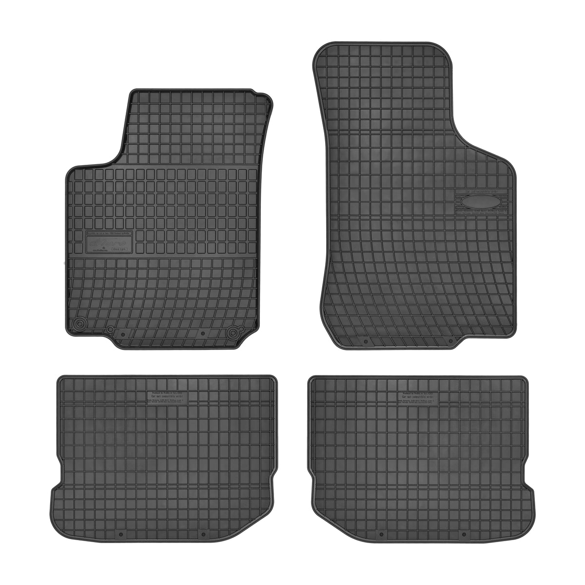 Frogum gummimatter til Seat Leon I (1999-2005) – svart, sett med 4, vanntette og slitesterke