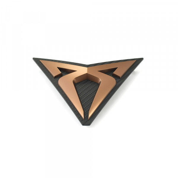 Emblem/logo til Seat CUPRA Ateca > Copper / Carbon i kobber og karbon med perfekt passform til front grill