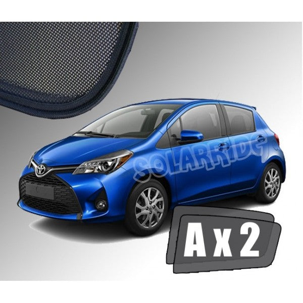 Sr solskjerm i akryl til Toyota Yaris III for bedre ventilasjon og regnbeskyttelse