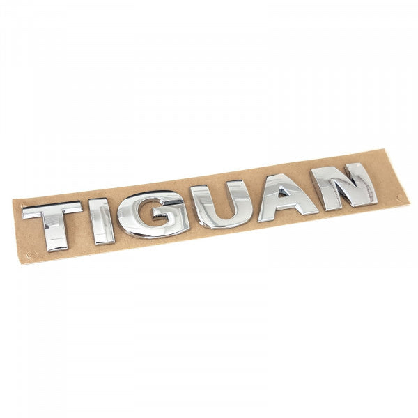 Emblem/logo til Vw Tiguan (5N) Glossy Chrome i blank krom for karosseri og bakluke, original VW-del