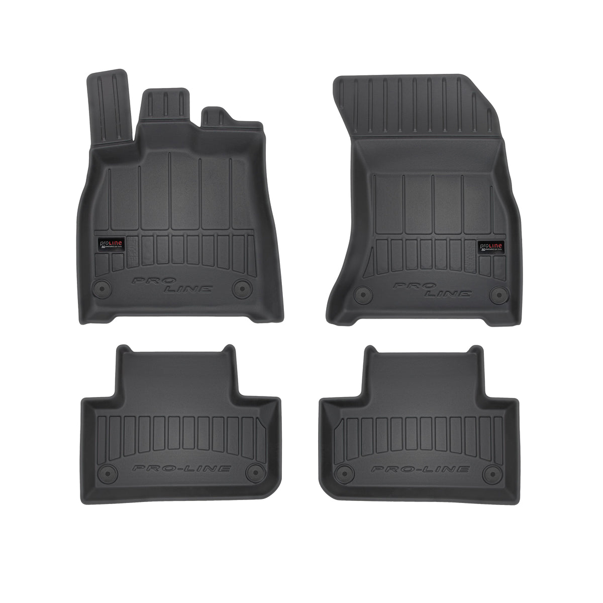 Frogum 3D Premium gulvmatter i TPE til Audi Q5 FY (2016-2024) – svart, 4 stk., 60mm kanthøyde