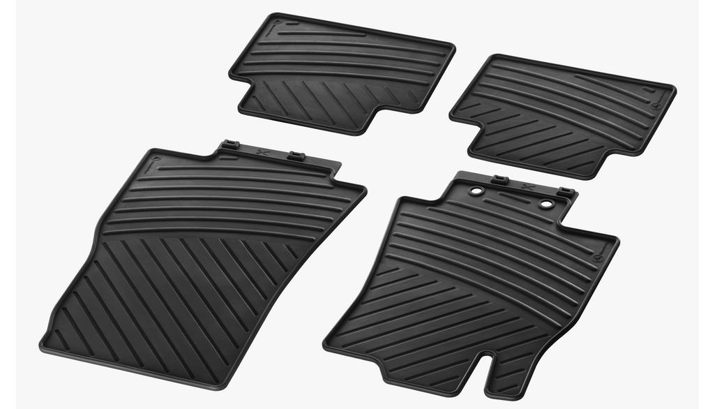 Gulvmatter Mercedes B-Klasse W245 – TPE Gummi | Mercedes OEM - sett forfra