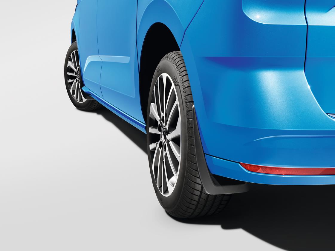 VAG OEM skvettlapp til Vw T7 Multivan / Black - sett 2 stk. – svart plast