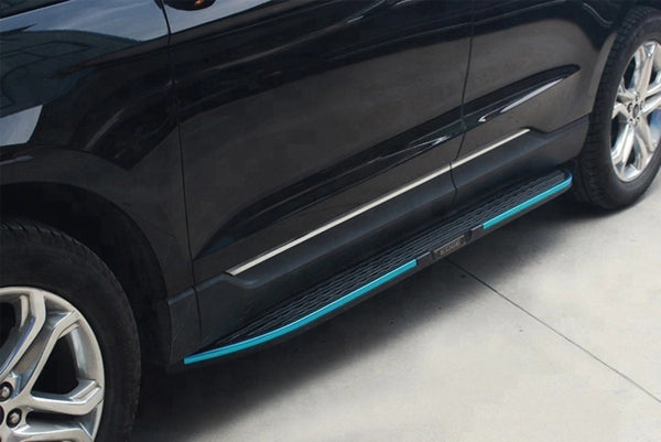 Stigtrinn Ventshield til Ford Edge 2015 og nyere i aluminium og svart ABS med monteringssett