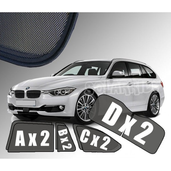 Sr solskjerm i akryl til Bmw 3 (F31) Touring, vindavviser og regnbeskyttelse