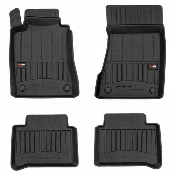 Frogum 3D Premium gulvmatter til Mercedes E W211 S211 – svart TPE med sidekant, sett med 4