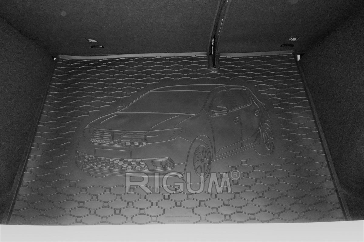 Rigum bagasjeromsmatte til Dacia Sandero II – 10 mm sidekant