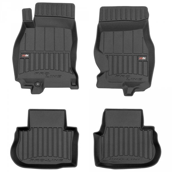 Frogum 3D Premium gulvmatter til Infiniti FX I (2003-2008) – svart TPE med 60 mm sidekant