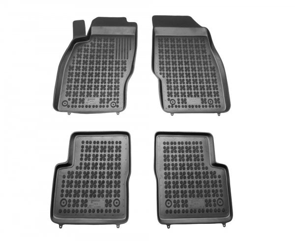 Rezaw-Plast gummimatter til Opel Corsa D IV / E V (2006–2014) med 30 mm høykant – svart sett med 4 stk.