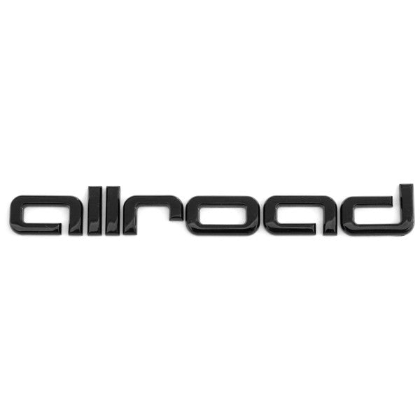 Emblem/logo til Audi allroad Black Glossy i svart blank utførelse til bakluke