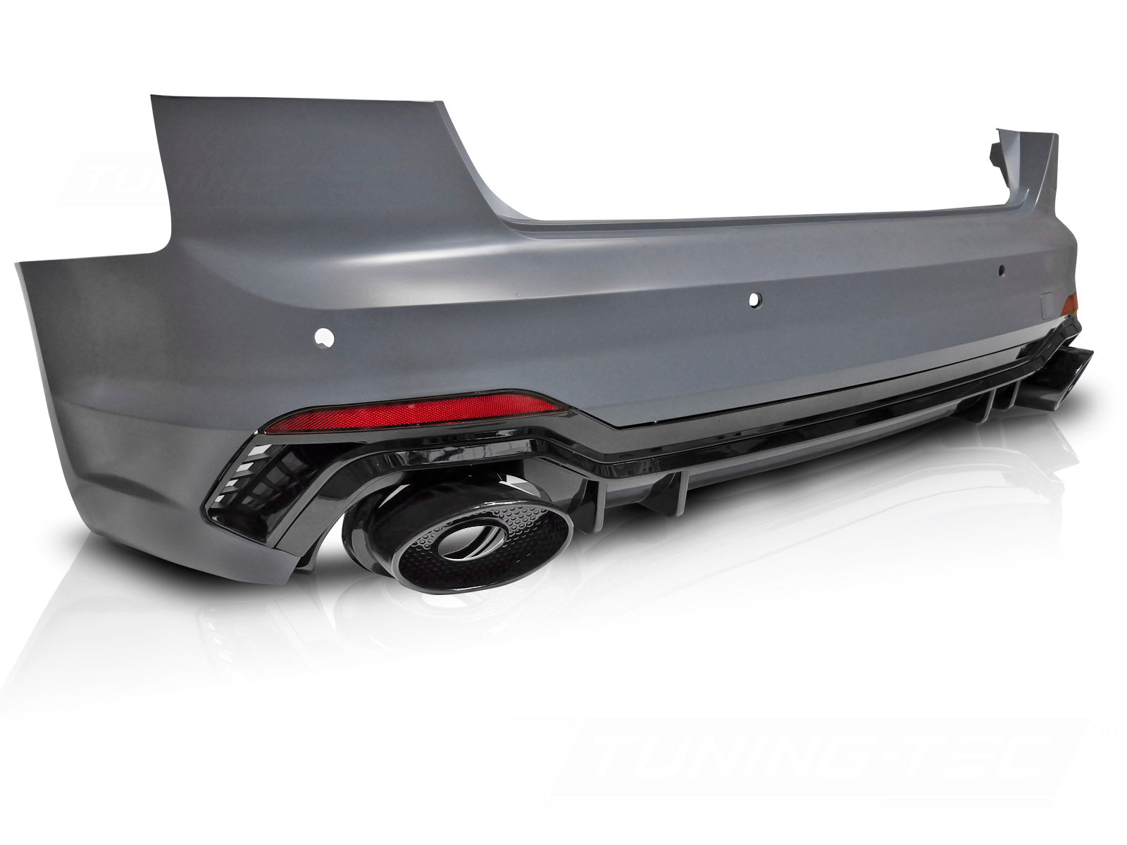 Støtfanger Audi A4 B9 2015–2019 Bak, sport med PDC, diffusor glossy black – ZTAU04