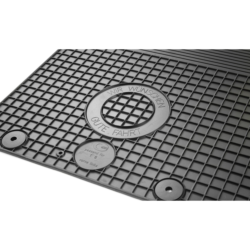 Gulvmatter Vw T6 (2016-2019) – HDTE - High-density Termoplast-elastomer | VAG OEM - detaljer