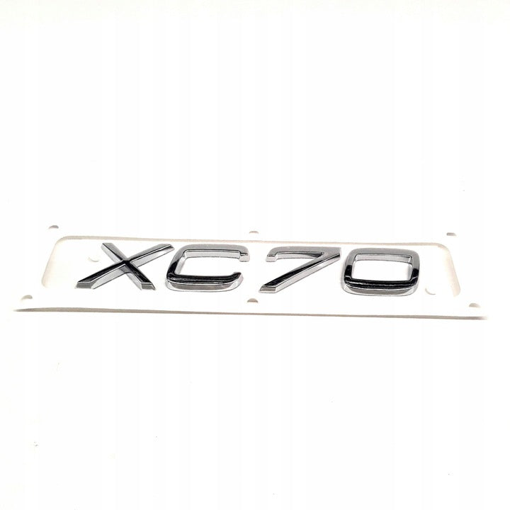 Emblem/logo i krom til Volvo XC70 II bakluke, original Volvo OEM-del