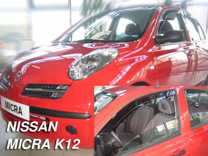 Heko vindavviser til Nissan MICRA K 12 5-dørs – PMMA Plexi