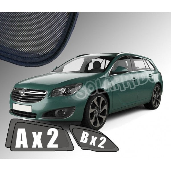 Sr solskjerm i akryl til Opel Insignia A Sports Tourer med enkel montering og vindavviser effekt