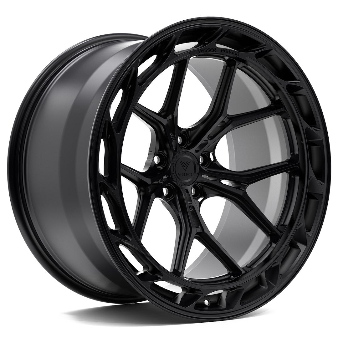 Felg Vesser VSR8 22x10,5" Silver – sett fra siden