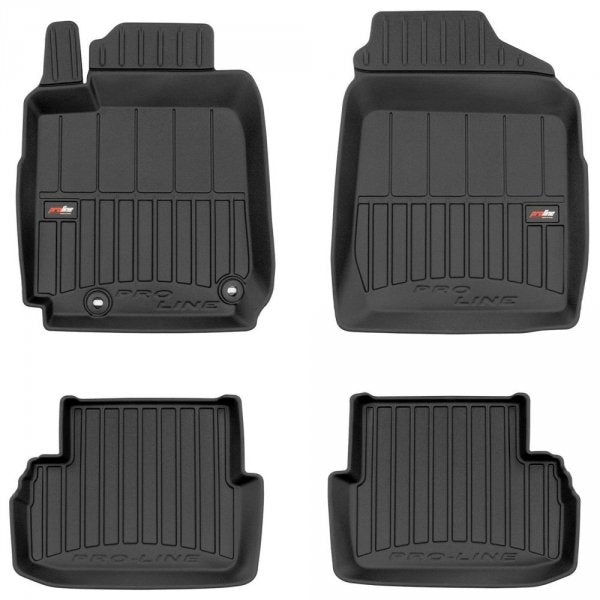 Frogum 3D Premium gulvmatter til Toyota Celica VII (1999-2005) – svart TPE med 60 mm sidekant, sett à 4