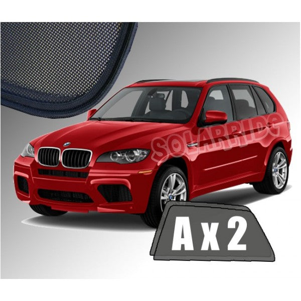 Sr solskjerm i akryl til Bmw X5 (E70) med enkel montering og vindavviserfunksjon