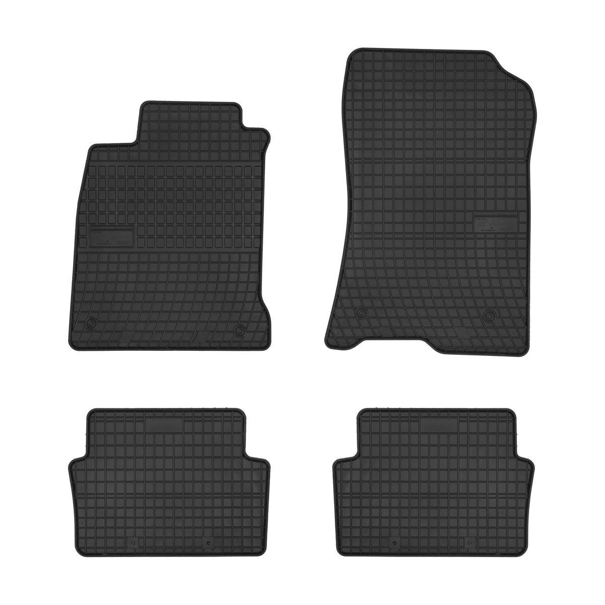 Frogum gummimatter til Renault Laguna III (2007–) – svart-anthracite, 4 stk. sett med 1 cm sidekant