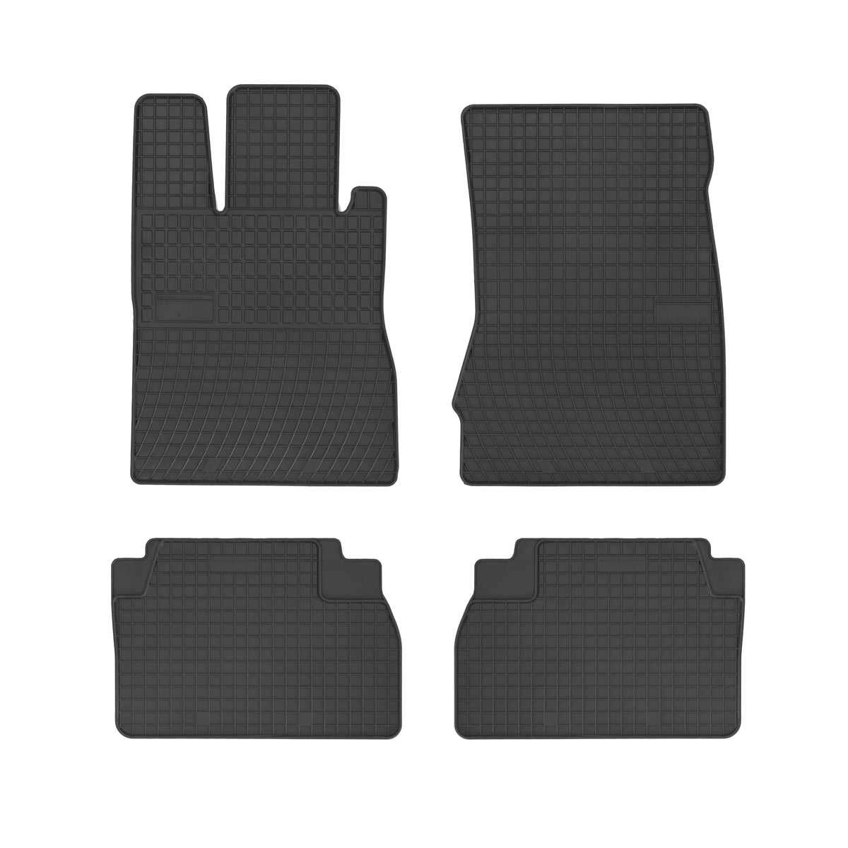 Frogum gummimatter til Mercedes S-Klasse W220 (1998–2005) – svart, 4 stk, sidekant 1 cm
