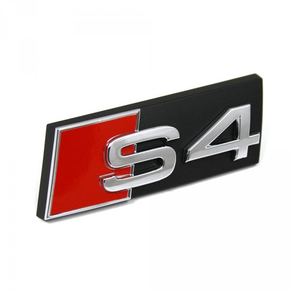 Emblem/logo til Audi S4 (B9 8W) Chrome i krom med original passform, monteres på front grill