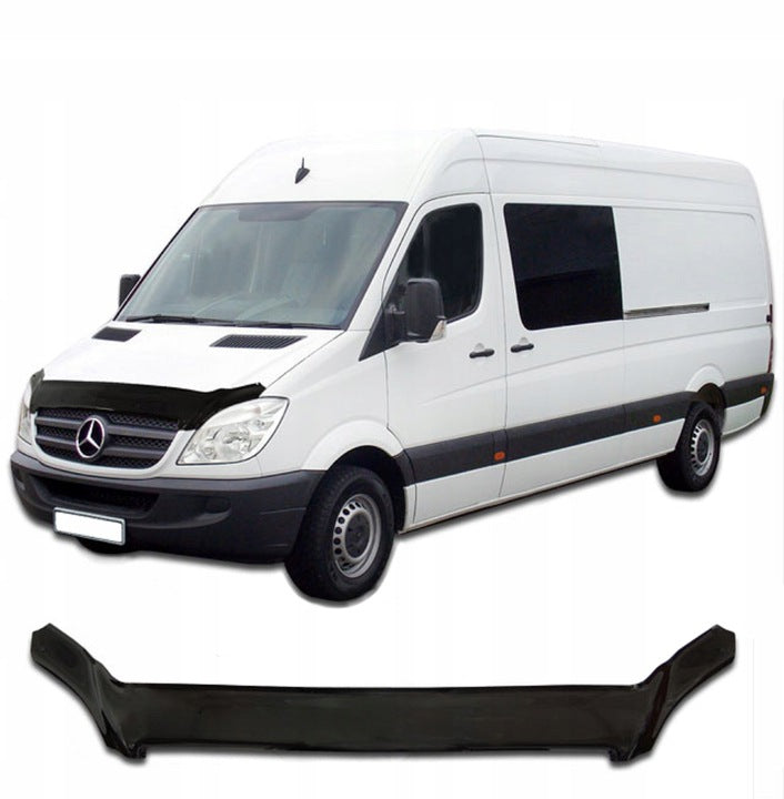 HD panserbeskytter i akryl til Mercedes Sprinter (W906) II med sort gloss finish og enkel klipsmontering
