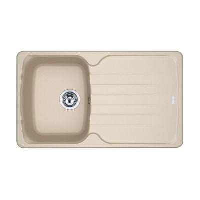 Franke Antea AZG 611-86 kjøkkenvask i granitt beige med avrenningsfelt 860x500 mm