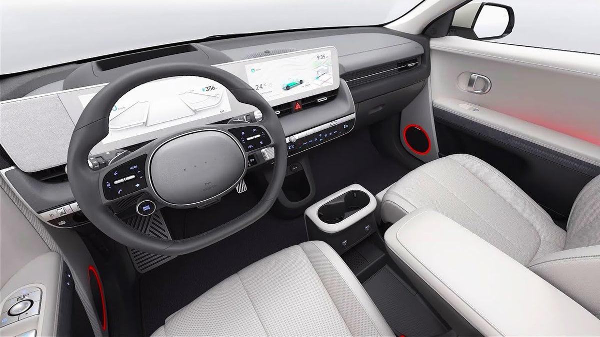 Originale Hyundai gummimatter for Ioniq 5 sett ovenfra