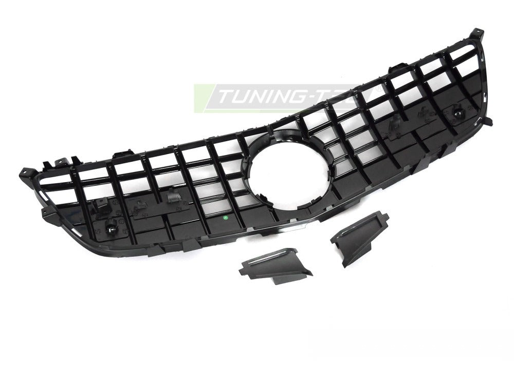Grill Mercedes SL R231 11-16 blank sort med festedetaljer.