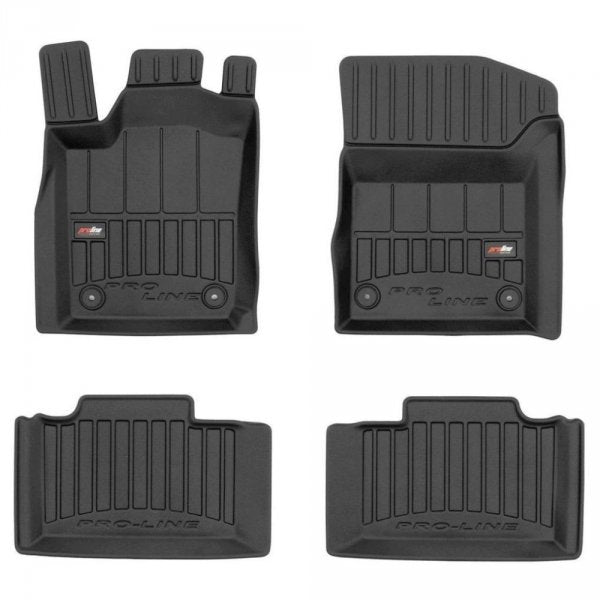 Frogum 3D Premium gulvmatter til Jeep Grand Cherokee IV (WK2) 2010–2021 – vanntett TPE, svart, 4-delers sett