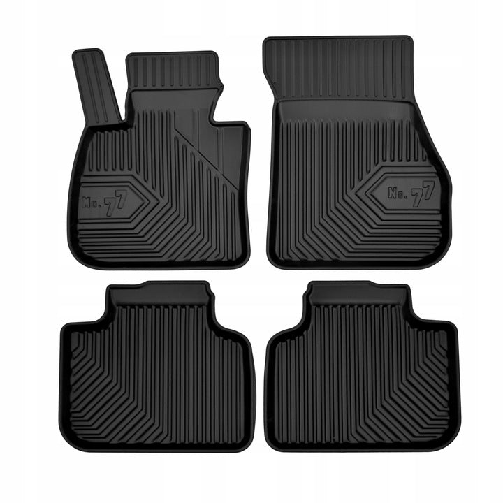 Frogum 3D Premium gulvmatter til BMW X2 (2018-) – svarte TPE-matter med 40 mm sidekant, sett med 4