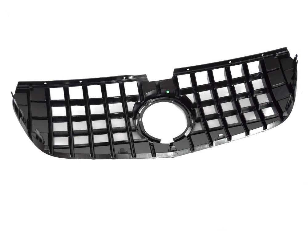Grill Mercedes Vito W447 19-23 krom/sort med festedetaljer.