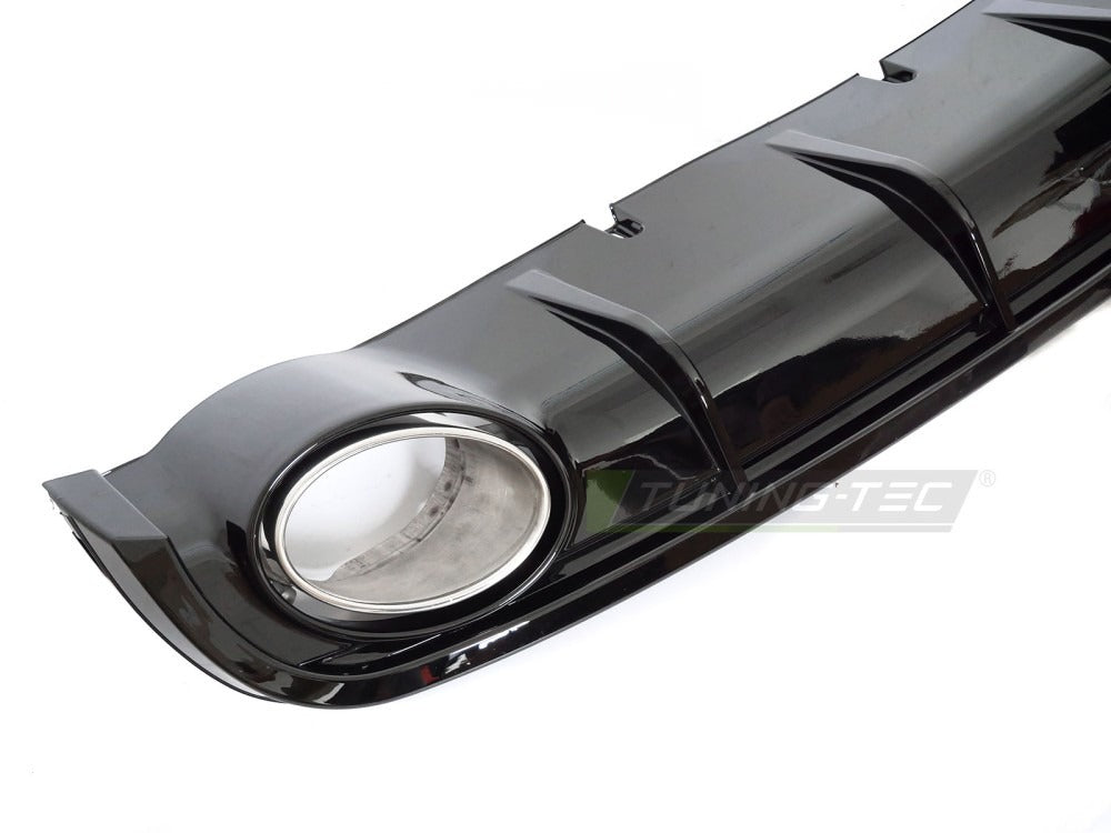 Diffuser Svart Audi A6 C7 11-14 sett bakfra med passform synlig
