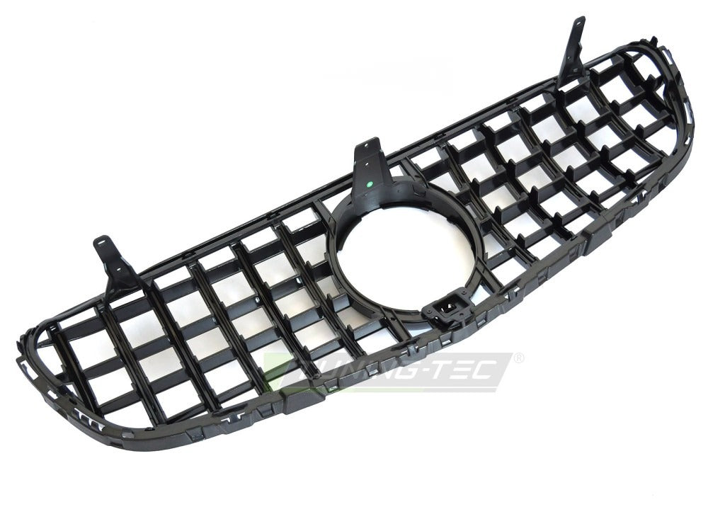 Grill Mercedes GLC W253 SUV+Coupe 15-18 sort/krom med festedetaljer.