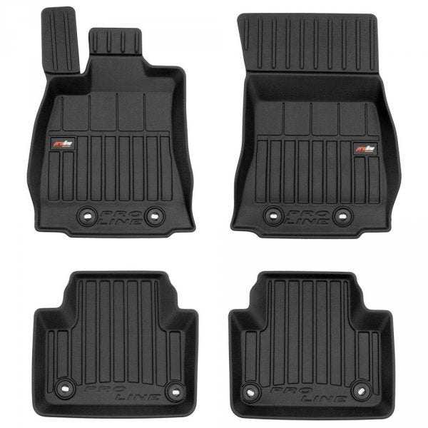 Frogum 3D Premium gulvmatter i TPE til Jaguar XJ VIII sedan (2009-2012) – svart, 60 mm kanthøyde, sett med 4 stk.