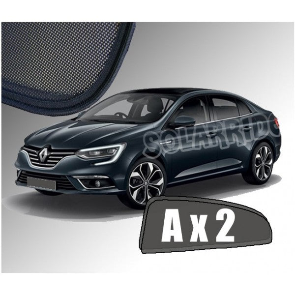 Sr solskjerm i akryl til Renault Megane Sedan / GrandCoupe IV som vindavviser og regnbeskyttelse