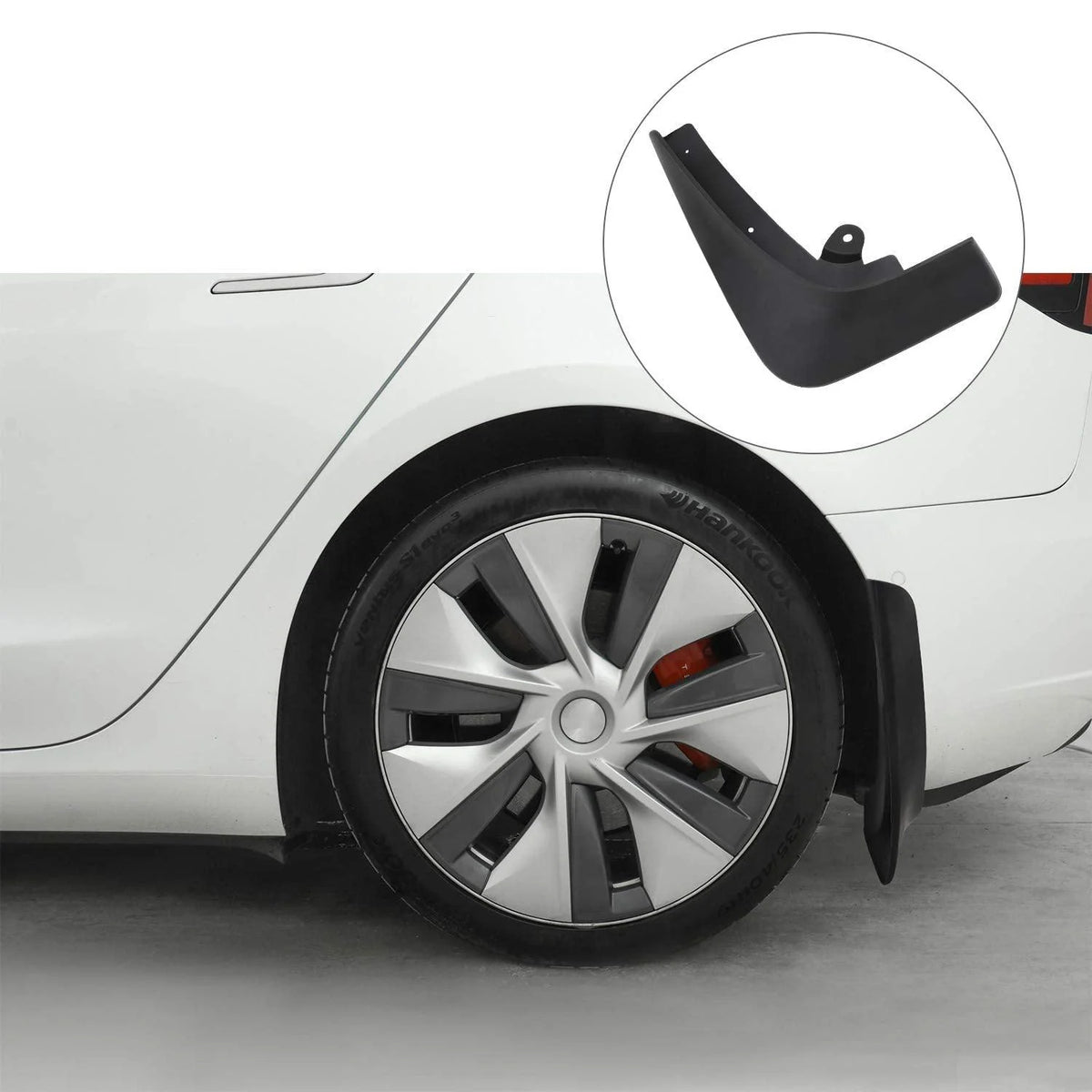 Geparden® skvettlapp til Tesla Model X / sett 4 stk. – beskyttelse mot gjørmesprut